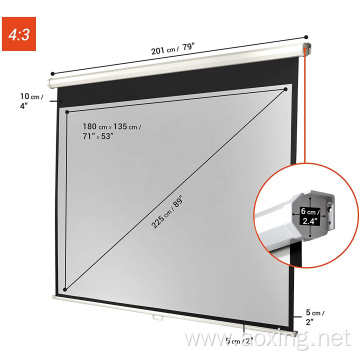 Cinema projector screen 100 inch motorized projector screens